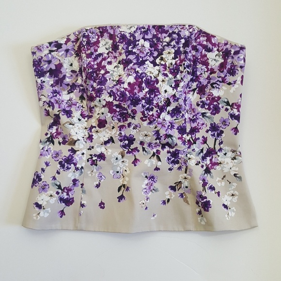 White House Black Market Tops - White House Black Market Floral Corset Size 8